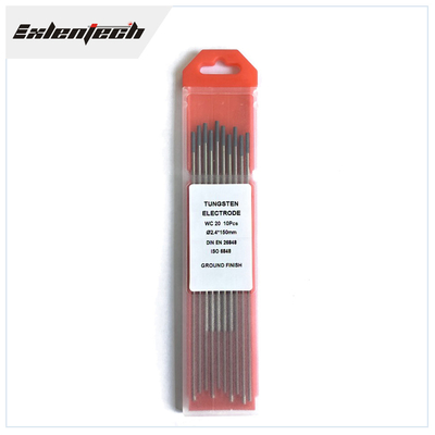 Màu xám WC20 TIG hàn điện cực vonfram 2% Ce 3/32 &quot;X 7&quot; 10 cái